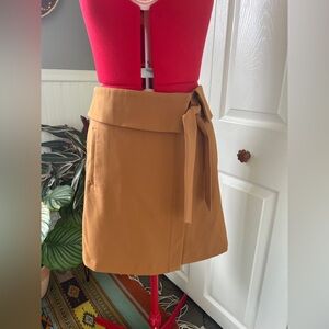 Loft mini wrapped skirt